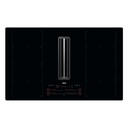 Plaque induction avec hotte aspirante AEG CCE84779CB, 83 cm, 4 zones, Double FlexiBridge, filtre 2-en-1, Wi-Fi