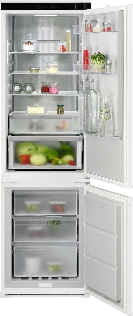 Réfrigérateur-congélateur AEG TC8MS182DS intégrable, 249 L, No Frost, 173 kWh/an, 34 dB, blanc
