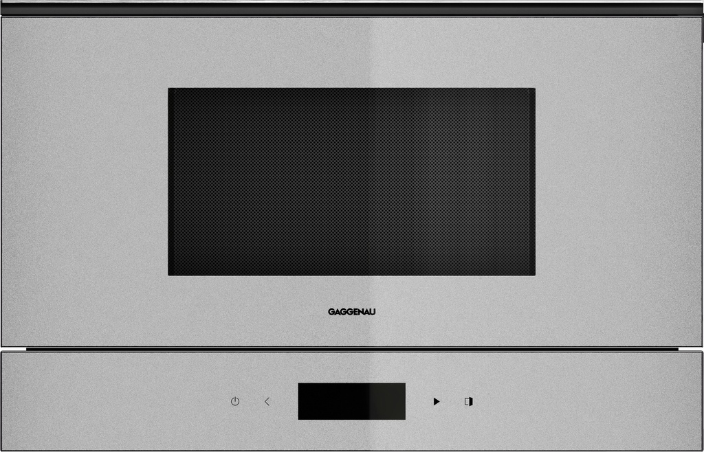 Four micro-ondes Gaggenau GM221130, 21 litres, technologie Innowave inverter, écran tactile, 10 programmes automatiques
