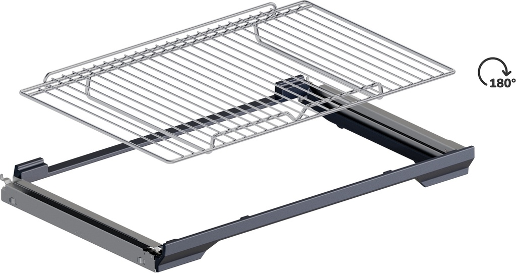 Rails extenseurs Gaggenau BA018106, télescopique, sortie totale, chromé, 15 kg