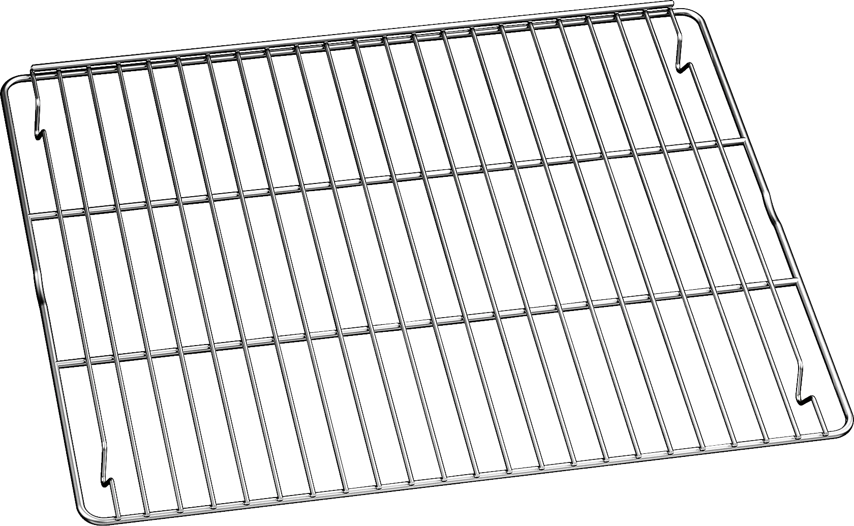 Grille de cuisson Gaggenau BA036105, inox, 456 x 365 mm, sans ouverture, avec pieds