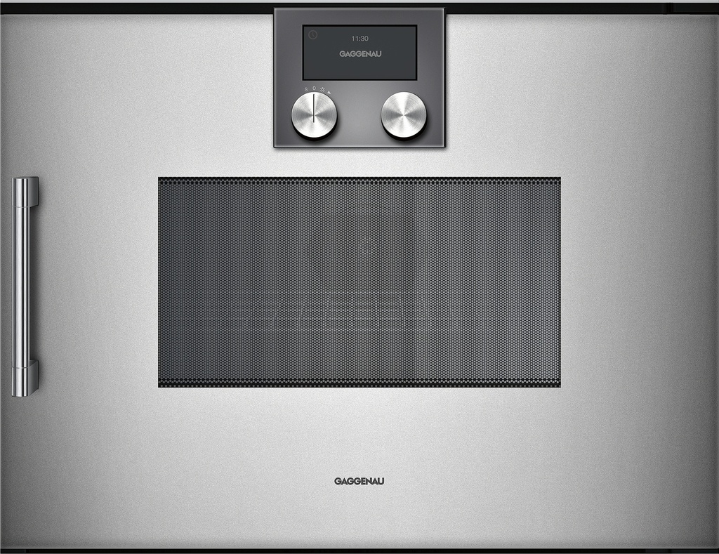 Four combiné micro-ondes Gaggenau BMP250110, 1000 W, 36 L, grill 2000 W, métallique