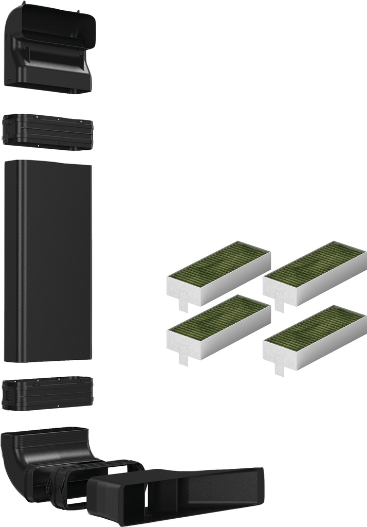 Kit de recirculation d'air pour table de cuisson ventilée profondeur plan de travail de 60cm 