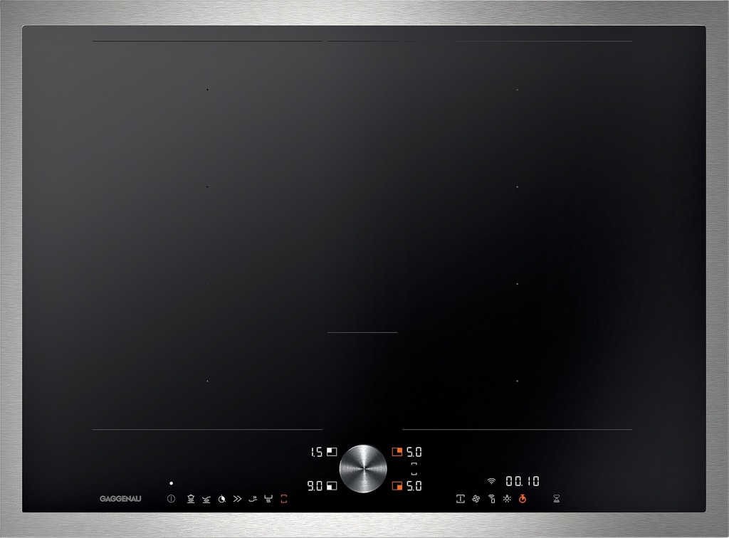 Table de cuisson Gaggenau CI272113 Flex induction, 70 cm, 2 zones Flex, Booster 3700 W, sécurité enfants