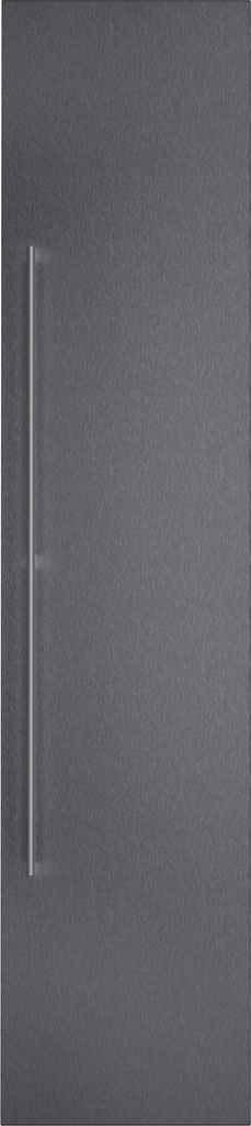 Panneau de porte GAGGENAU RVA421120, 45,7 cm, inox brossé foncé, poignée inox
