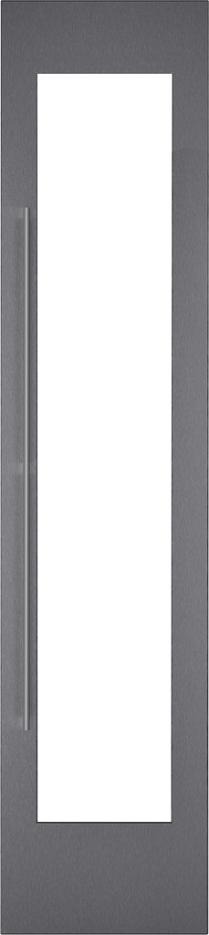 Panneau de porte GAGGENAU RVA421122R, inox brossé foncé, 19 mm, poignée inox