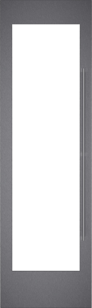 Panneau de porte Gaggenau RVA421622L, 603 x 2029 mm, inox brossé, poignée inox