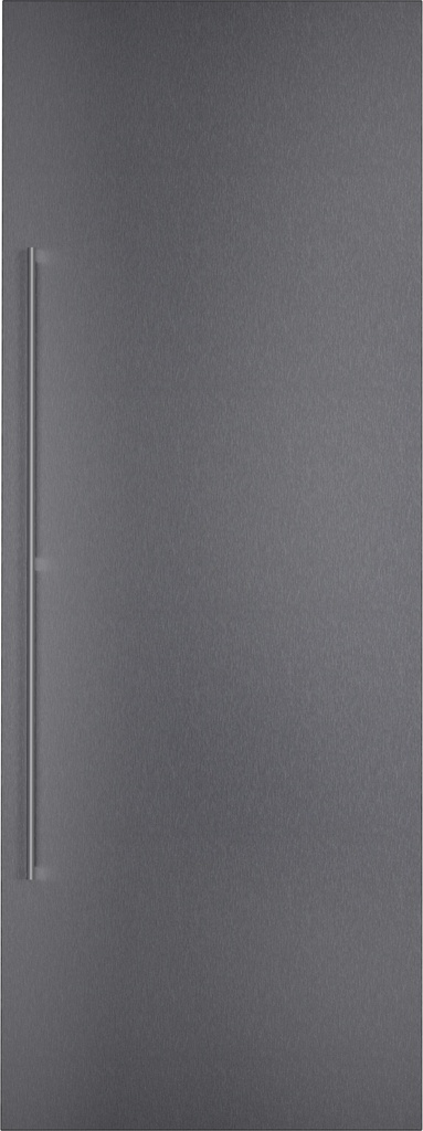Panneau de porte GAGGENAU RVA421722, inox brossé foncé, 756 mm, 2029 mm, avec poignée