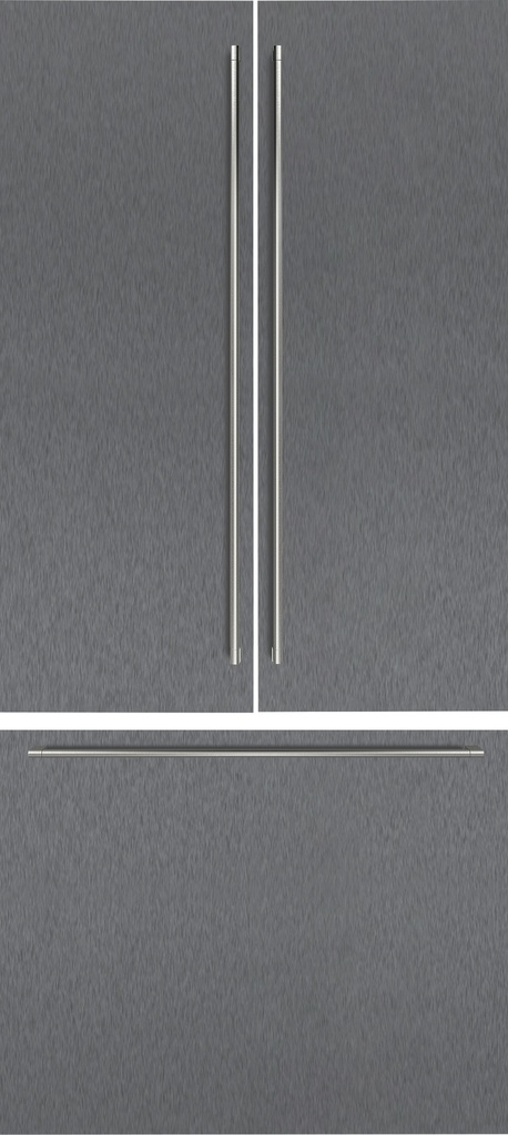 Panneau de porte Gaggenau RVA421922, inox brossé foncé, 19 mm, pour RVY 497