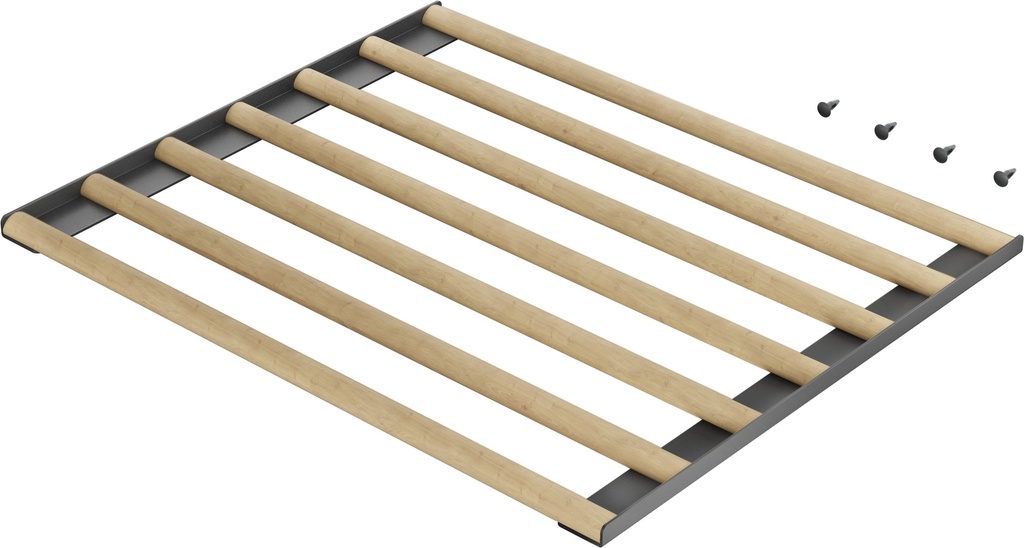 Plaque de séparation Gaggenau RVA498160, 45,7 cm, bois de chêne et aluminium anthracite