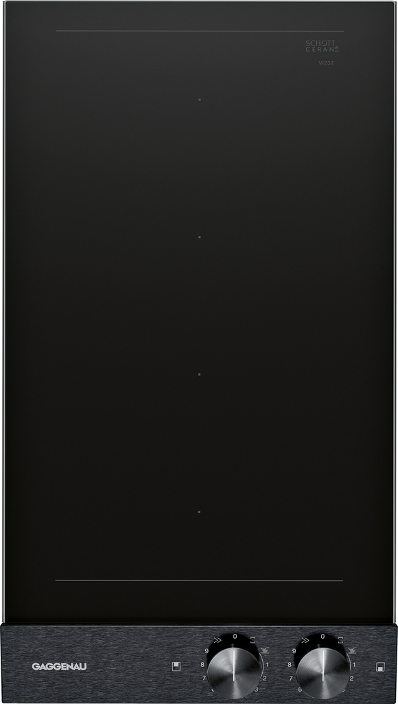 Table de cuisson Gaggenau VI232121 Vario Flex induction, 2 zones Flex, Booster 3700 W, détection des casseroles