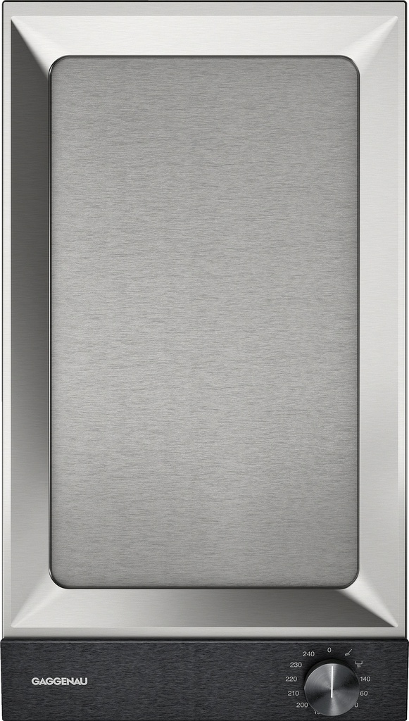 Teppan Yaki Vario Gaggenau VP230120, cuisson directe sur inox, 1800 W, température jusqu'à 240°C, bandeau intégré
