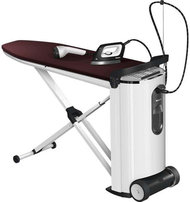 Centre de repassage MIELE B4847, vapeur 4 bar, table active réglable