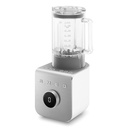 Blender Smeg BLC01WHMEU blanc, bol Tritan 1,5 L, 1400 W, 9 vitesses, 5 programmes et écran intégré