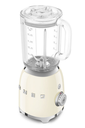 Blender Smeg BLF03CREU crème, bol Tritan 1,5 L, 800 W, 4 vitesses, 4 programmes dont Smoothie et glace pilée