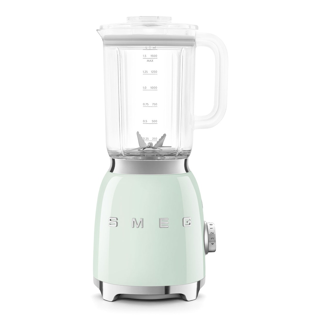 Blender Smeg BLF03PGEU, bol Tritan 1,5 L, 800 W, 4 programmes préréglés, pileur de glace, vert
