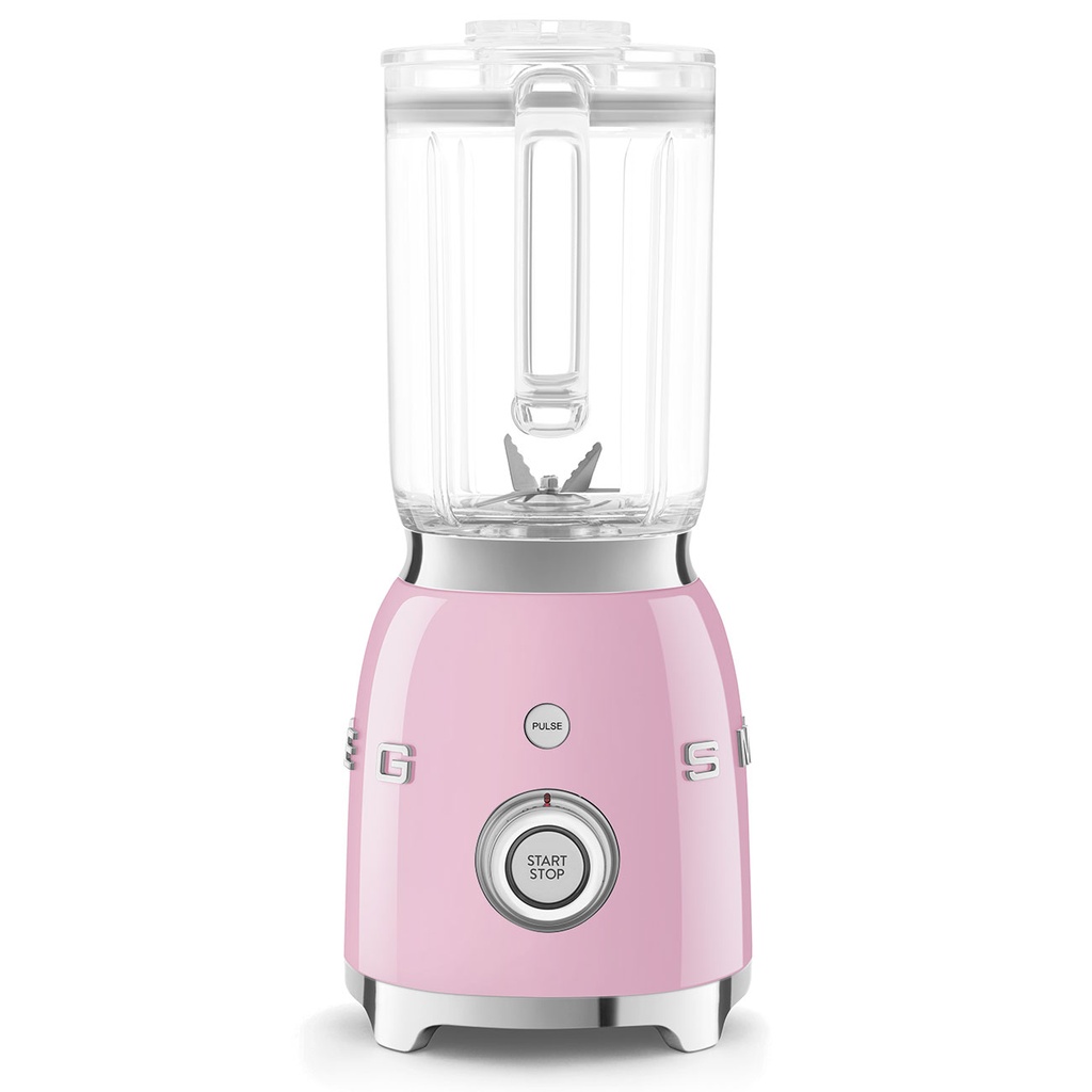 Blender Smeg BLF03PKEU, bol de 1,5 L, 800 W, 4 vitesses, 4 programmes préréglés, rose