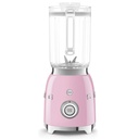 Blender Smeg BLF03PKEU, bol de 1,5 L, 800 W, 4 vitesses, 4 programmes préréglés, rose