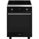 Cuisinière induction Smeg C6IMBLT2, 4 zones, four électrique 70 L, porte froide, classe A