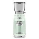 Moulin à café Smeg CGF11PGEU, meule conique en acier inoxydable, 30 réglages de mouture, réservoir 350 g
