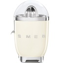 Presse-agrumes Smeg CJF11CREU, finition crème brillante, cône inox, système anti-goutte, base antidérapante