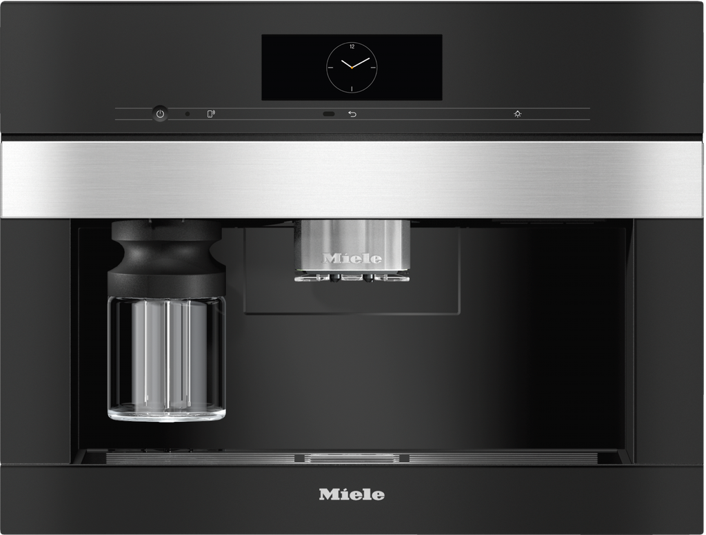Expresso à broyeur Miele CVA7840IN, encastrable, 3 réservoirs à grains, écran M Touch, 10 profils utilisateurs