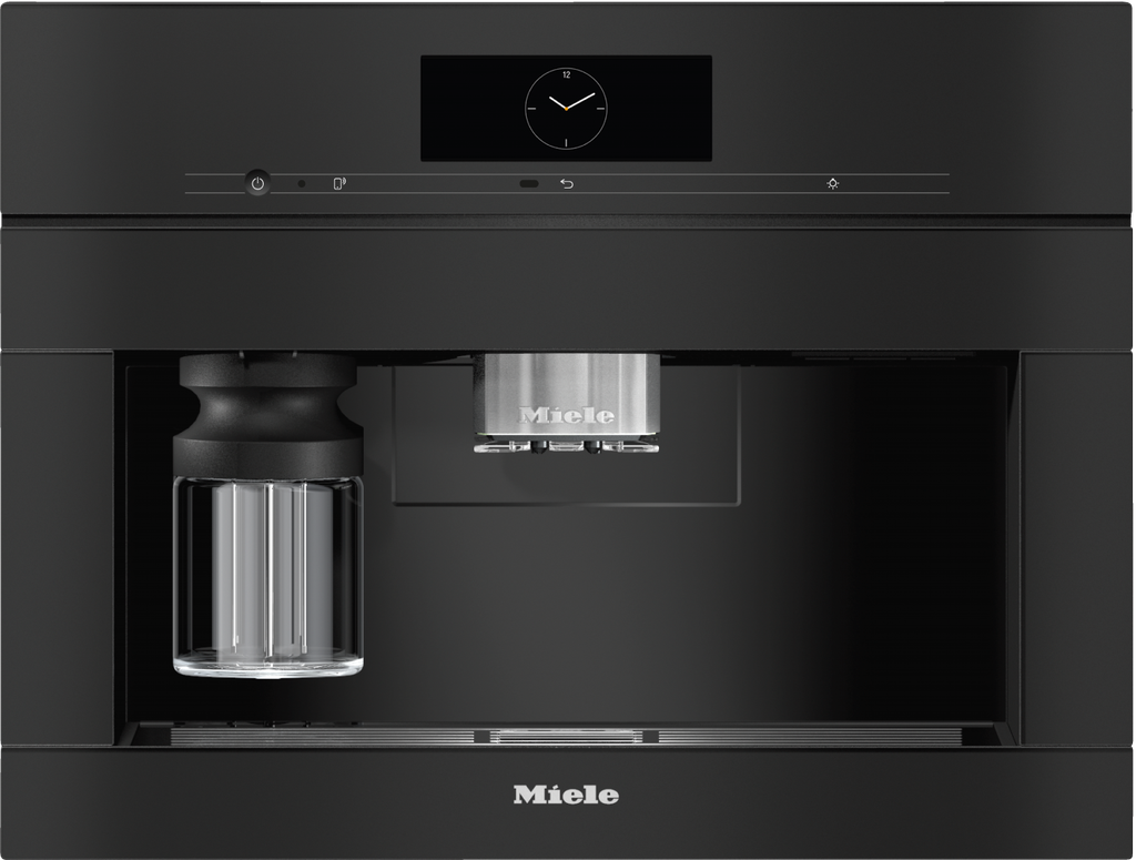Machine à expresso Miele CVA7845NR, broyeur conique, 600 g grains, 2,7 L eau, noir obsidien