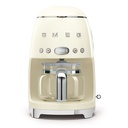 Machine à café filtre Smeg DCF02CREU, 10 tasses, carafe en verre 1,25 L, maintien au chaud 40 min, style années 50
