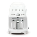Machine à café filtre Smeg DCF02WHEU, 10 tasses, réservoir 1,4 L, intensité réglable, maintien au chaud