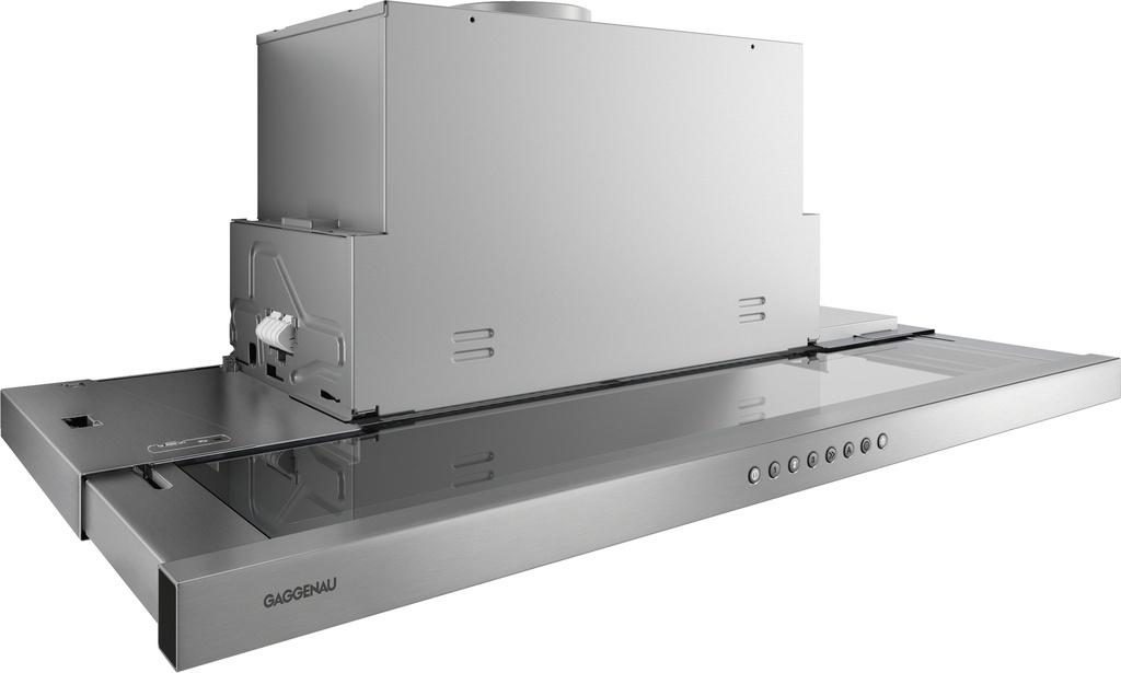 Hotte tiroir Gaggenau AF210192, classe énergétique A, 41.4 kWh/an, niveau sonore de 42 à 57 dB, encastrable