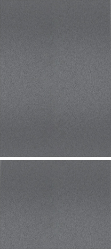Panneau de porte Gaggenau RVA428920, inox brossé foncé, 19 mm, pour RVB 497