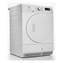 Sèche-linge Electrolux EDHF2812WE, pompe à chaleur, 8 kg, classe E, hublot réversible, écran intégré