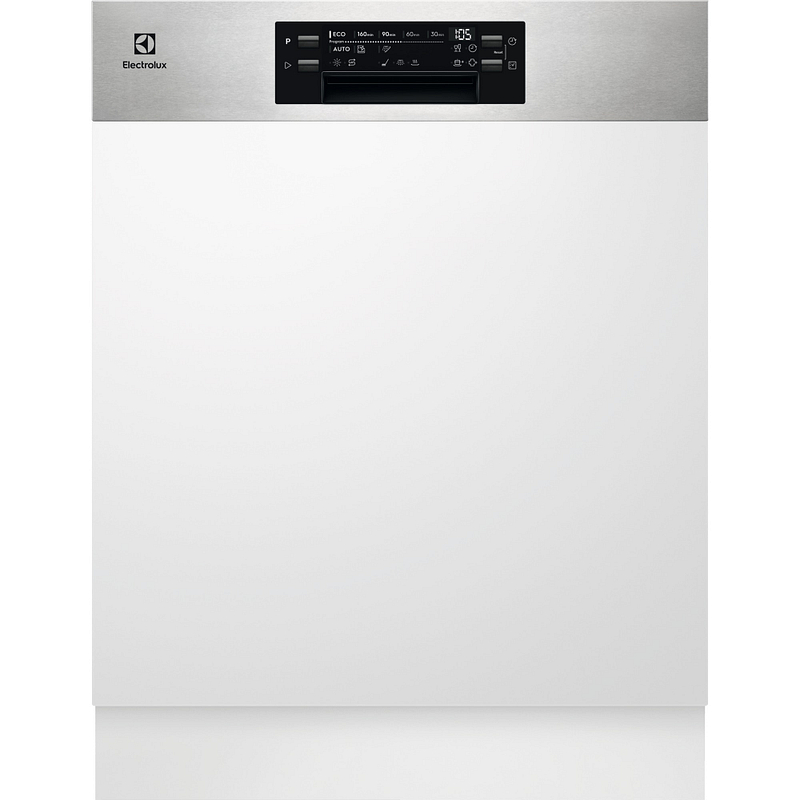 Lave-vaisselle Electrolux EEM69300IX semi-intégré 60 cm, 15 couverts, classe D, 44 dB, départ différé 24 h