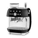 Machine à expresso Smeg EGF03BLEU, broyeur intégré, pompe 15 bar, 2 tasses à la fois, réservoir d'eau 2,4 L