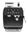 Machine à expresso Smeg EGF03BLMEU avec broyeur intégré, pression 15 bar, réservoir 2,4 L, écran intégré