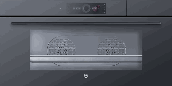 Four V-ZUG CombiSteamer V6000 45L Grand 2303400012, capacité 68 l, finition Miroir Platinum, hauteur 45 cm