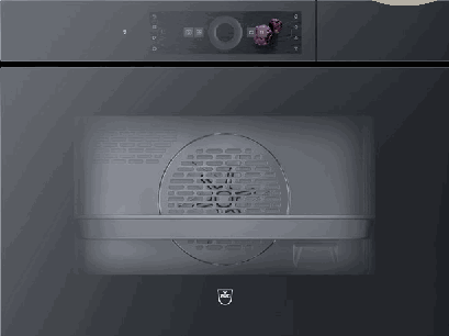 Four vapeur combiné V ZUG CombiSteamer V6000 45F 2304500004, sans poignée, finition Miroir Noir, 48 l