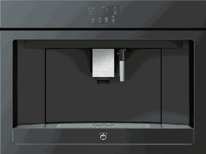 CoffeeCenter V6000 45, Verre Miroir Noir, Hauteur 45cm Machines à café 2500500003 V-ZUG