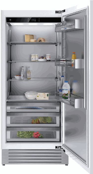 Réfrigérateur V ZUG 5113400000 entièrement intégrable, 619 l, charnière droite, éclairage LED, Touch Control