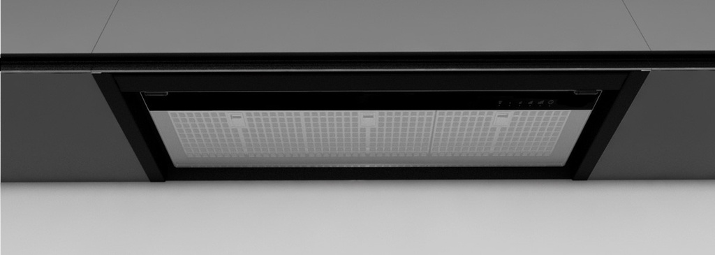 Hotte intégrable FRECAN 27727, 600 mm, 425 m³/h, LED régulable, noir