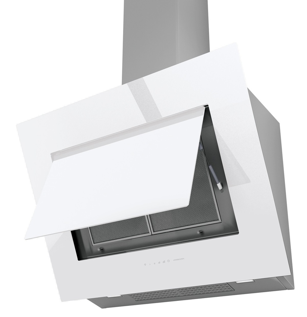 Hotte Murale inclinée Quasar 900 1100GP Blanc 27639 Frecan