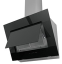 Hotte murale inclinée FRECAN 27647, 900 mm, 3 vitesses + Booster, verre noir, LED régulable