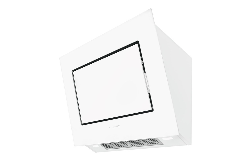 Hotte murale inclinée FRECAN 27740, 900 mm, 594 m³/h, verre blanc, 3 vitesses + Booster