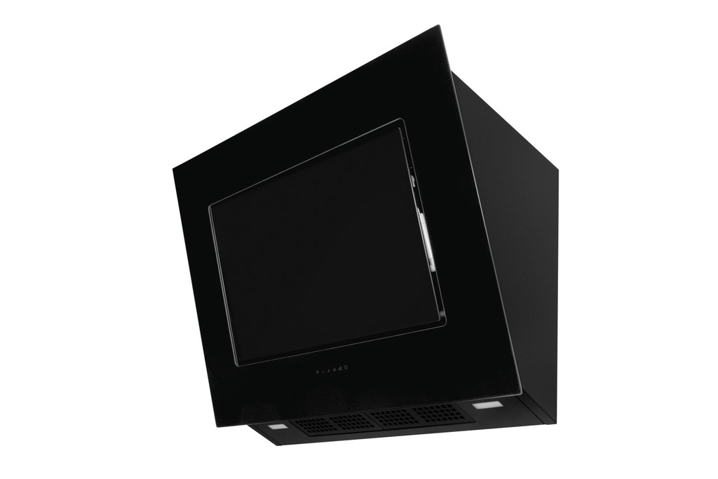 Hotte murale inclinée FRECAN 27739, 900 mm, 594 m³/h, 3 vitesses + Booster, LED rectangulaires