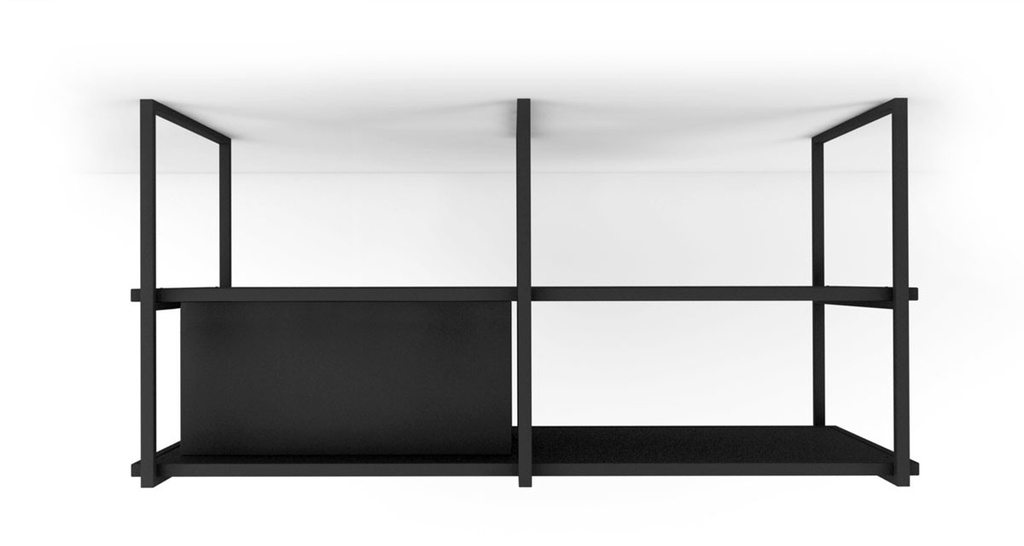 Hotte îlot FRECAN 27847, 1800 mm, 791 m³/h, flux air intensif, laqué noir