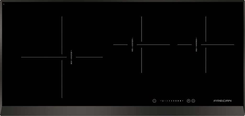 Plaque induction FRECAN Vitro 783 Slider II 51122, 3 zones, 780 mm, noir, 5600 W