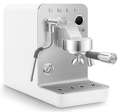 Combiné expresso Smeg EMC02WHMEU blanc, 15 bar, réservoir 1,7 L, buse vapeur et chauffe-tasses