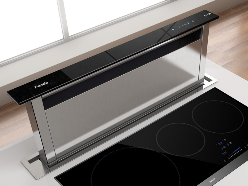 Hotte E-320/90 inox verre TOUCH 1200 m³/h - Hottes - PANDO