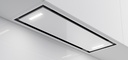 Hotte PANDO 009169, 850 m³/h, inox verre blanc, filtration ECO PLASMA, LED 3000K