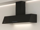 Hotte PANDO 009891, 1050 m³/h, inox, satin noir, Ø150